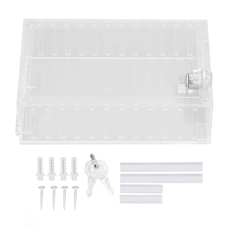 Thermostat Lock Box with 2 Keys Universal Clear Acrylic Plastic