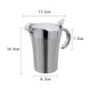 Double Insulated Sauce Jug with Hinged Lid,Ideal Stainless Steel Gravy