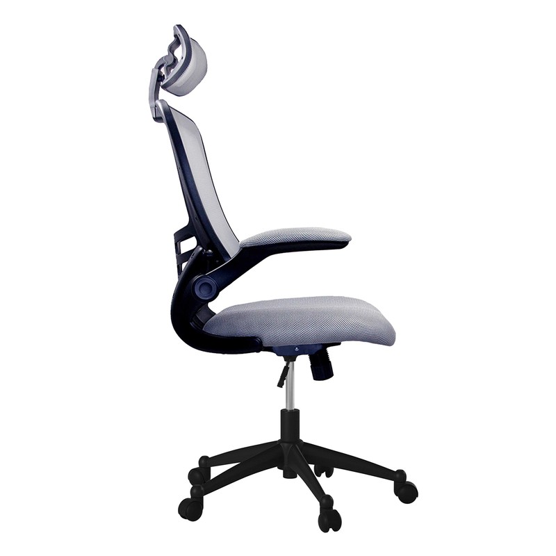 Modern High Back Mesh Executive Chair With Headrest And Flip