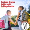 Hiboom 2 Pack Heavy Duty Crayon Holder with Spring D
