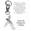 Hidden Hollow Beads Charm Key Chain Ring, Women's Purse or