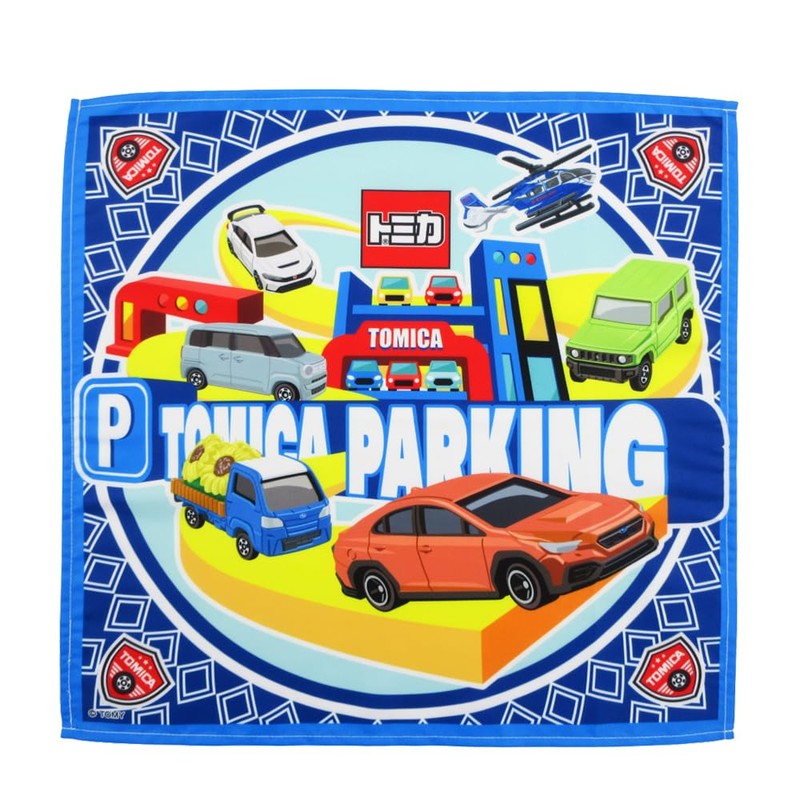 35601 Tomica Napkin 3-piece Set, Set of 3 with Different