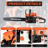 RustyVioum 58CC Gas Chainsaw, 20 Inch Gasoline Powered Chain Saw