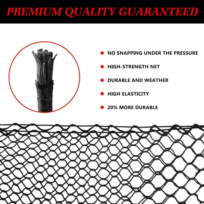 SHENKENUO 1PC New Rear Trunk Envelope Vertical Style Cargo Net