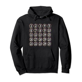 Advent Calendar Christmas Family Matching Xmas Countdown Fun Pullover Hoodie