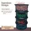 Mesh Paper Clip Holder - 4 Pcs Binder Containers for