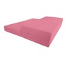 Danfuton Queen Pink Trifold Foam Bed, Shikibuton, Foldable Ottoman Mat