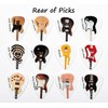 Tin of 12 Guitar Plectrums Featuring 24 Famous Guitars -