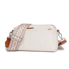 Miss Lulu Crossbody Bag for Women, Shoulder Bag with Adjustable Wide Strap, Camera Bags Handbag, PU with Denim Style, Waterproof