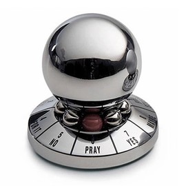 Hsthe Sea Decision Maker Metal Ball, Prophecy Fate Decision Ball Office Finger Spinner Anti-Stress Decompression Ball Destop Decoration Birthday Gift