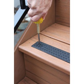 GripStrips Anti-Slip Treads - 2 Pack, Yellow - Barefoot & Pet Friendly Outdoor Non-Slip Tread Strips - Waterproof Safety Traction Strips for Stairs, Ramps, Wood, Concrete, Composite
