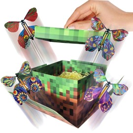 Butterfly Surprise Explosion Gift box, Pixel Party Favors Gift Boxes Pixel Flying Butterfly Creative Gift Package Suitable Birthdays Anniversaries Graduations Holidays to Send Girlfriends Besties and Couples