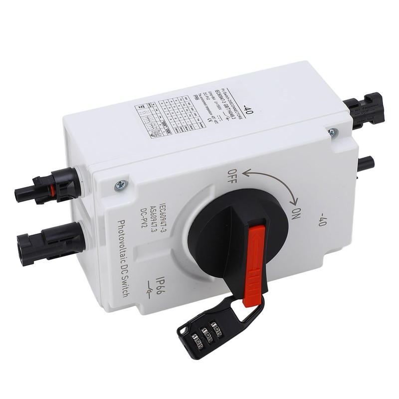 PV Solar Disconnect Switch 32A 4P IP66 Waterproof Photovoltaic Isolator