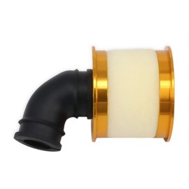 Boerunid 2X Air Filter Sponge Open Alloy Aluminum 04104 for 1/10 RC Hobby Model Nitro Car,Gold