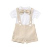 Gentleman Outfits Set for Baby Boys Short Sleeve Romper with