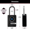 Master Lock Outdoor Bluetooth Smart Lock with Keypad, 2-7/32 in.