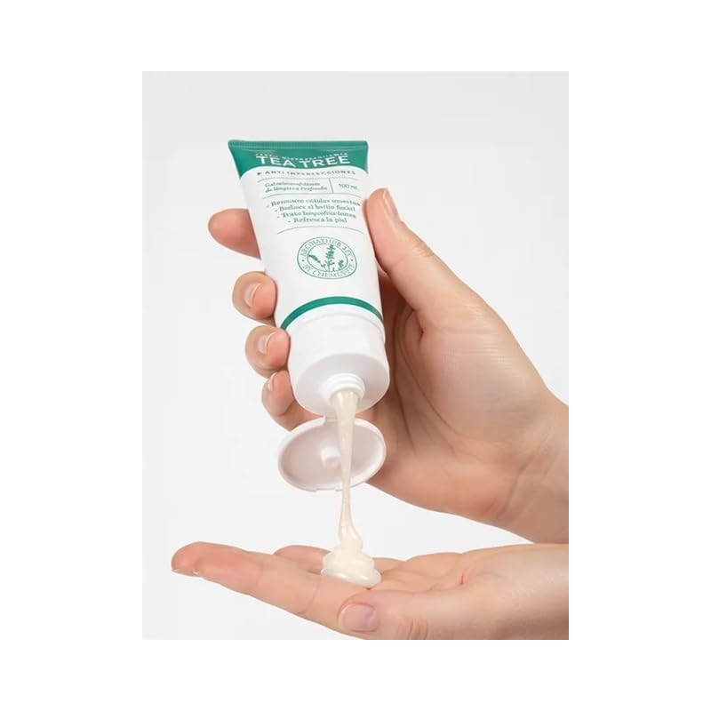 Exfoliante Facial Tea Tree, Limpieza Profunda, con Aceite Esencial de