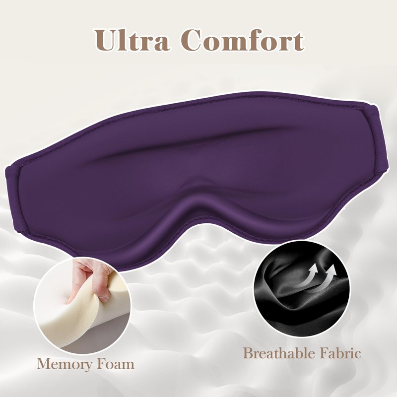 FYGRIP FYGRIP 3D Eye Mask, Ultra Comfort, 100% Pressure-Free &