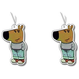 TikTok Meme Scented Tree with Chill Guy Motif, Funny Car Fragrance Dispenser, Car Tuning, Air Freshener, Fragrance Pendant Car, Fragrance Tree Set Car, Set of 2