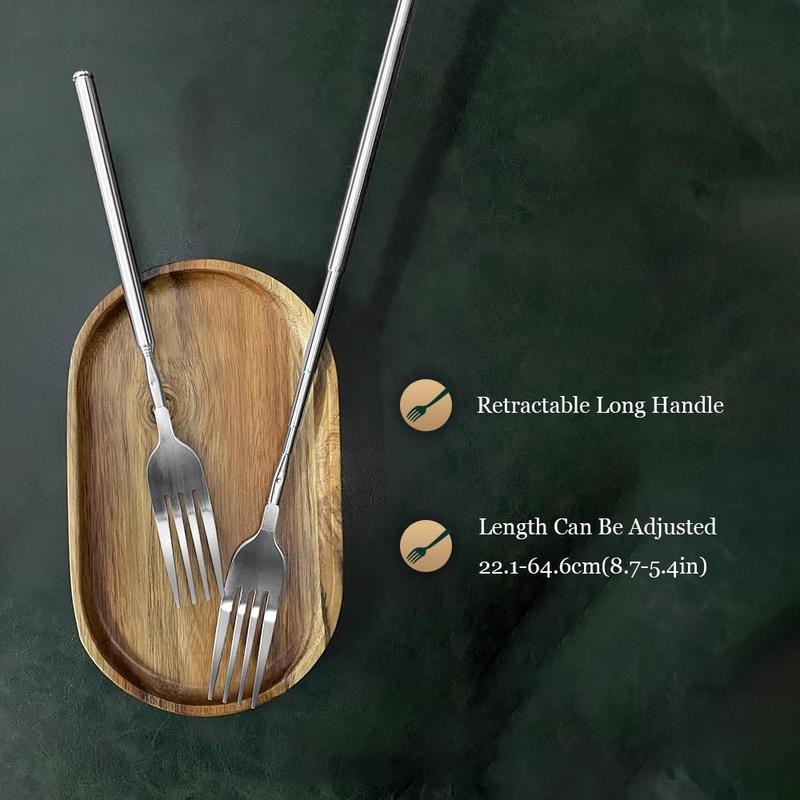 Extendable Fork, 8.7 to 25.4 Inch Long Fork Prank, Telescopic