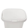 Rubbermaid Spring Top Lid Trash Can, 13-Gallon, White Plastic Wastebasket/Garbage