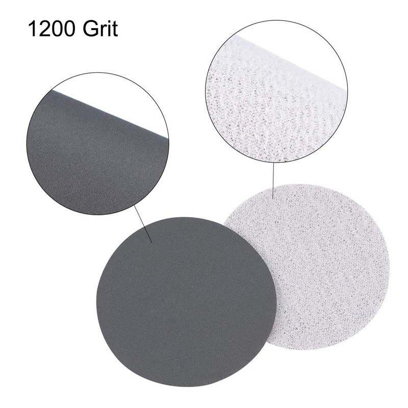 sourcing map 2 Inch Wet Dry Sanding Discs 1200 Grit