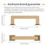 Asidrama 6 Pack 3 Inch(76mm) Champagne Bronze Kitchen Cabinet Handles,
