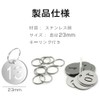 LIKENNY Door Number Tag (20mm/Stainless Steel) Key Number Tag Cloak