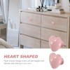2PCS Ceramic Door Knobs, Heart Shaped Drawer Pulls Ceramic Knobs
