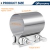 ouyanglong 2.5 Inch Exhaust Clamp, Stainless Steel exhaust pipe clamp,