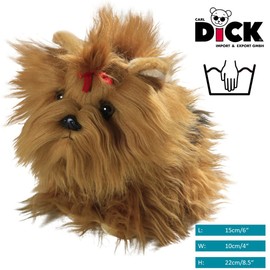 Carl Dick Yorkshire Terrier Dog Puppy 8.5 inches, 22cm, Plush Toy, Soft Toy 3138