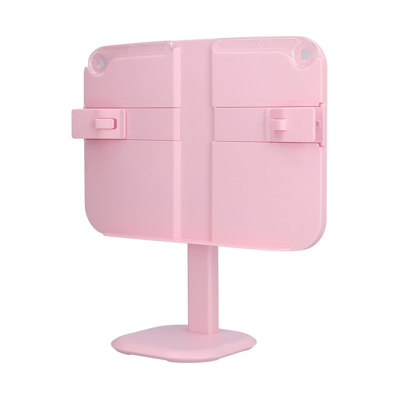 Lifting Reading Rack Adjustable Height Lightweight Portable Plastic Pink Book