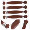 CAXUSD Luxury Luggage Handles Premium Leather Pull Handles for Suitcase