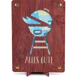 Grill Geschenke für Männer - XL Geldgeschenk aus Holz inkl. Ständer | Männer Geschenke, Männer Geschenke Geburtstag, Grill geschenk, Geburtstagsgeschenk für Männer, Geburtstagskarte