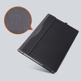 Laptop Cover for HP Spectre X360 16-f 16t-f Envy 16-h/ 15z-ef2000/15-dy5097nr/15-dy2096nr /15-bp 15-ds 15-dr PU Leather Protective Laptop Bag Detachable Shell(15.6inch, red Wine)