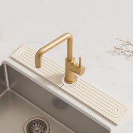 Faucet mat for kitchen sink quick Drying Mat Faucet Mat – Premium Kitchen Sink Accessories for Water Guard, Countertop Protection & Quick Drying kitchen faucet mat (23.62 × 3.94 in)