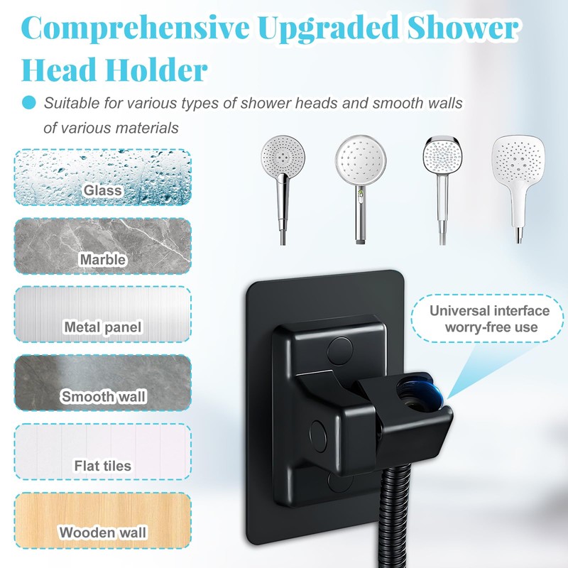 Xinjieda Shower Head Holder, Head Holder Replacement Adjustable Angle Shower