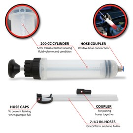 Performance Tool W54173 200cc Extraction & Fill Pump