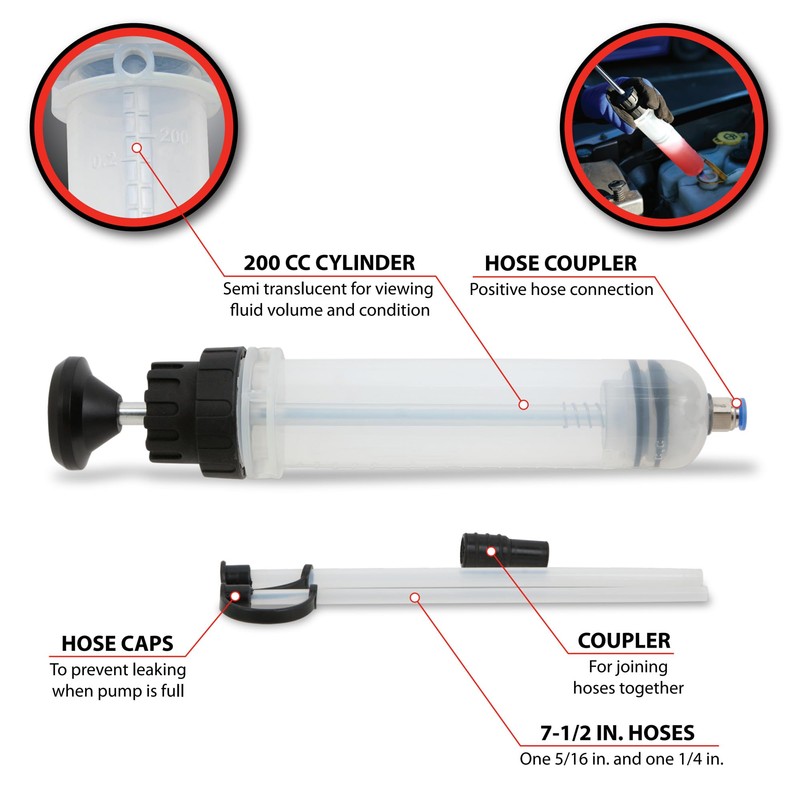 Performance Tool W54173 200cc Extraction & Fill Pump