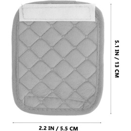 PACKOVE Funda para Manijas Interiores de Coche Protector Duradero de Felpa Gris Cubiertas para Manijas de Agarre, Accesorio Automotriz para Pomo de Puerta para Uso Tipo de Vehículos
