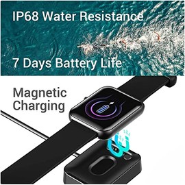 Reloj Inteligente para Hombres y Mujeres, IP68 Fitness y Sleep Blood Oxygen Smart Watch, Compatible con teléfonos iOS Android                         