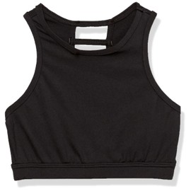Capezio girls Team Basics Ladder Back Bratop - Sports Bra, Black, Medium US