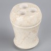 Creative Home Champagne Marble Fluted Toothbrush Holder