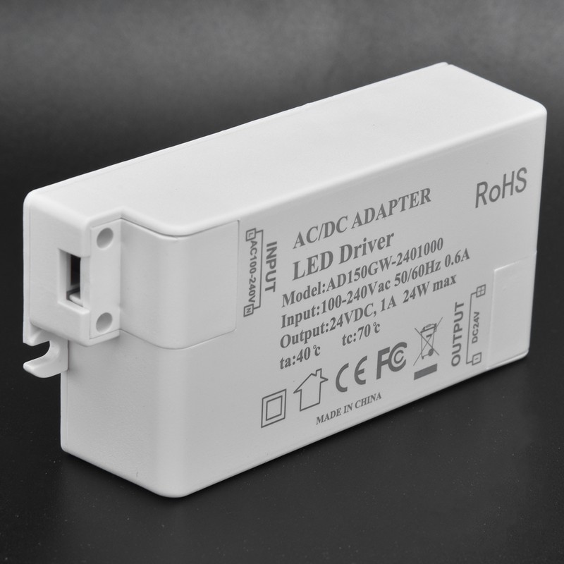 DC 24V 24W 1A LED Driver Constant Voltage Flame Retardant