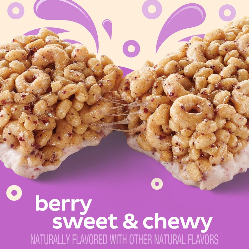 Cheerios Protein Chewy Bars, Snack Bars, Mixed Berry, 5 Ct,