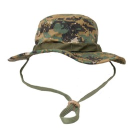 Jungle Woodland Digital Embroidered Insignia Boonie Hat, Size: Large