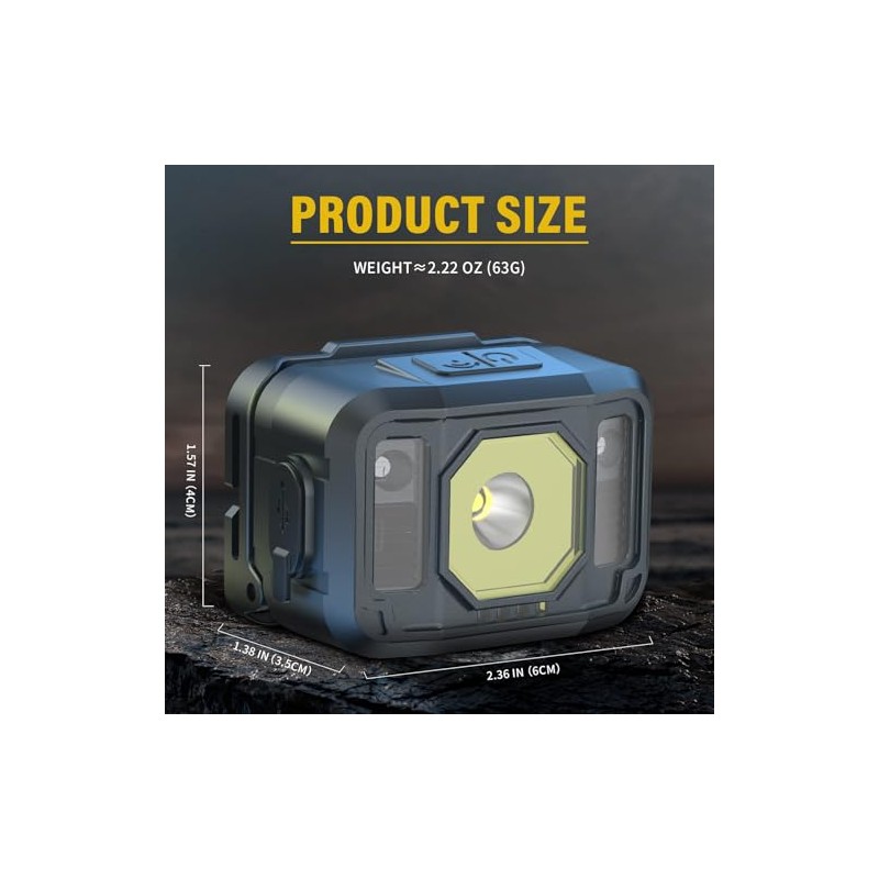 WARSUN Rechargeable LED Headlamp Super Bright Head Light with 6