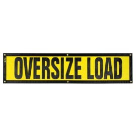Oversize Warning Products - Grommet Escort Oversize Load Sign 14" x 60"