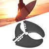 3PCS Surf Fin Set Flexible Stable Lightweight Durable PVC Surfboard