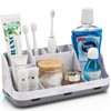 GFWARE Marble Bathroom Countertop Organizer - Detachable 7 Slots Kids
